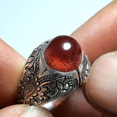 انگشتر مردانه عقیق زیبا a433.1