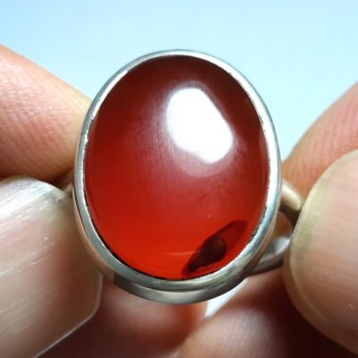 انگشتر عقیق یمنی ساده a449.1