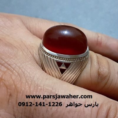 انگشتر مردانه رکاب نقره دست ساز f289