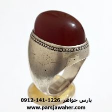 انگشتر قدیمی مردانه عقیق یمن f393