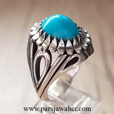 Shahrbabak turquoise silver ring 185