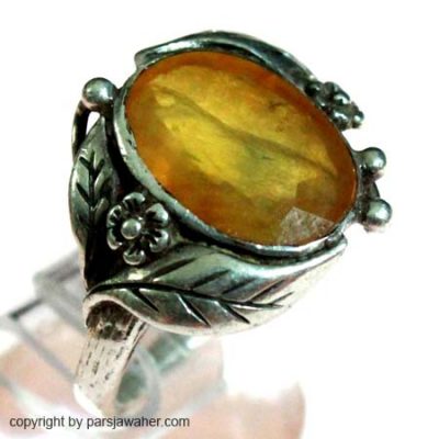 ancient yellow sapphire safavi ring 1021