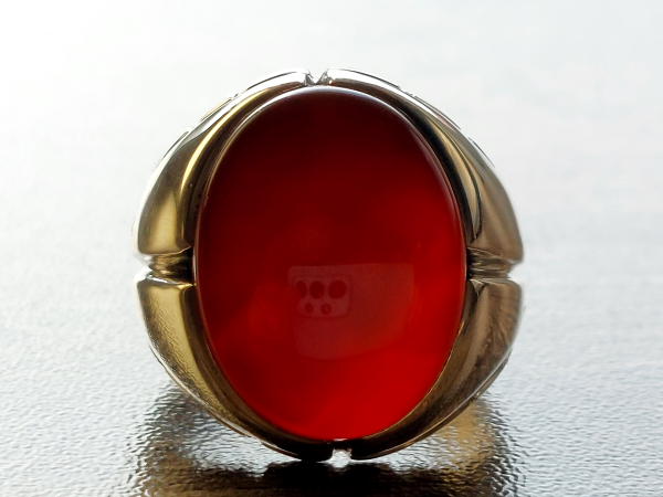 انگشتر عقیق کبدی یمنی a232_3