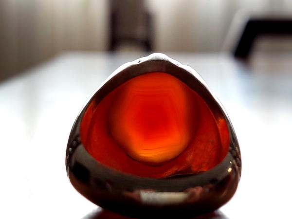 انگشتر مردانه عقیق یمن نقره هشت ترک a419_3