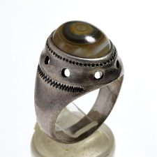 انگشتر مردانه عقیق باباقوری تبریز a233