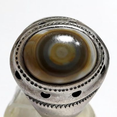 انگشتر مردانه عقیق باباقوری تبریز a233_1