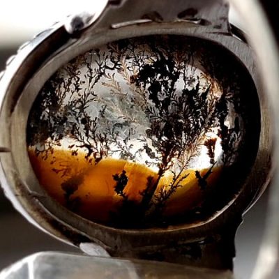 پشت نگین انگشتر مردانه در شجر 137_7