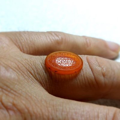 نگین عقیق خطی نادعلی 486_1