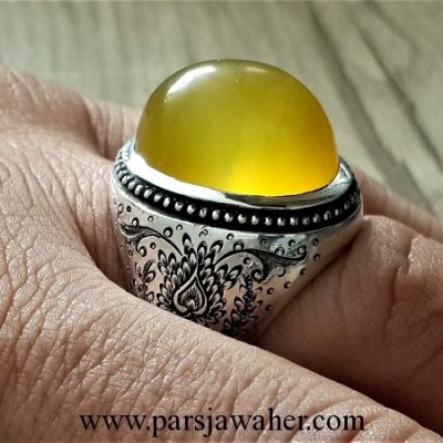 natural yellow agate 219