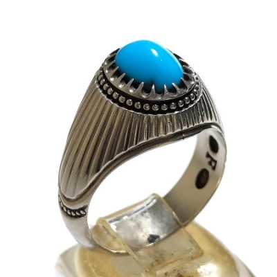 انگشتر فدیوم مردانه فیروزه نیشابور 257