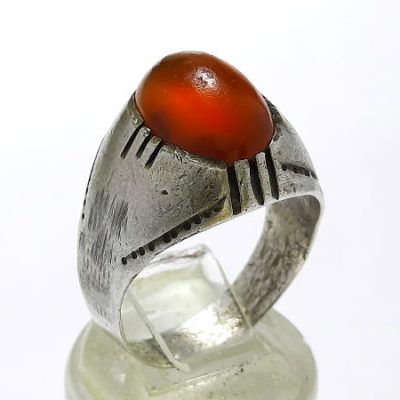 انگشتر قدیمی عقیق کهنه یمنی اصل a422