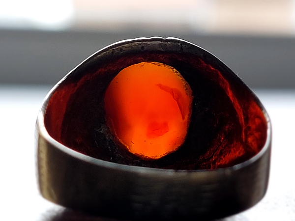 انگشتر قدیمی عقیق کهنه یمنی اصل a422_4