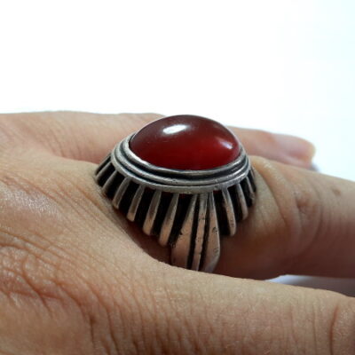 انگشتر عقیق سرخ یمن a511_5