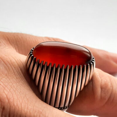 انگشتر عقیق کهنه یمنی f532_3