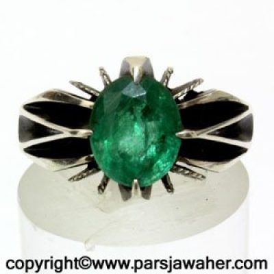 نگین انگشترمردانه زمرد کلمبیا 194