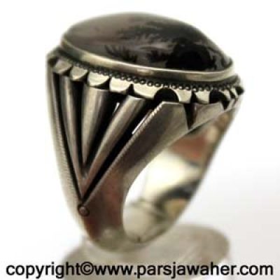 انگشتر شجر نقره صدف زنحان 161