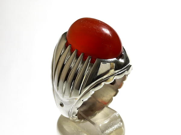 انگشتر مردانه عقیق کهنه یمنی اصل a414