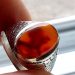 عکس ریز انگشتر عقیق مصور یمنی مردانه a458_7