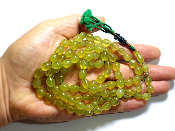 تسبیح شاه مقصود اصل افغان سبز انگوری 276_4 تسبیح شاه مقصود اصل افغان سبز انگوری 276_4