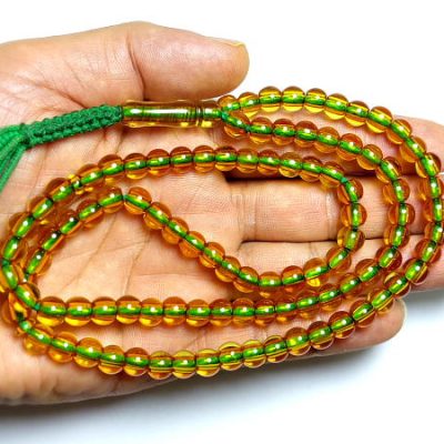 تسبیح قدیمی سندلوس زرد عسلی آلمان 277_4