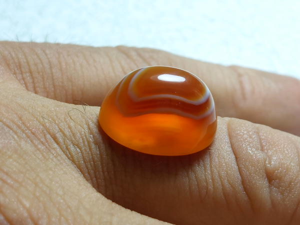 سنگ عقیق سه پوست اصل طبیعی زیبا a416