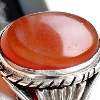سنگ عقیق کهنه یمن اصل طبیعی a186_5