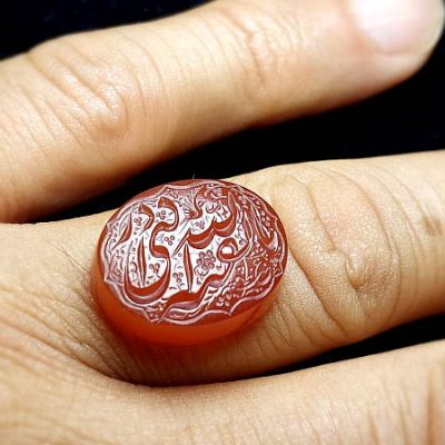 نگین عقیق خطی یا بقیه الله ادرکنی 694_1