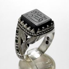 انگشتر مردانه حدید خطی یا ظافر