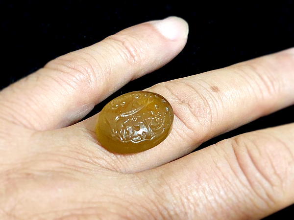 نگین عقیق خطی ید الله فوق ایدیهم 690_2 نگین عقیق خطی ید الله فوق ایدیهم 690_2