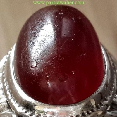 عقیق اصل تراش قطعی یمنی روی نگین 1006