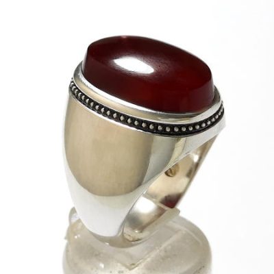 انگشتر مردانه عقیق یمنی تهران کمالی f693