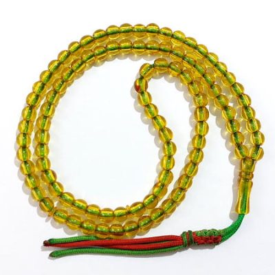 تسبیح سندلوس زرد نباتی آلمان کهنه 278