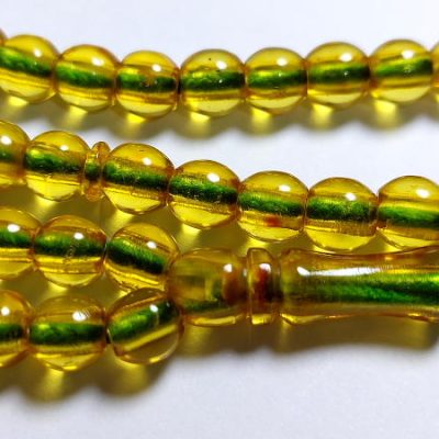 تسبیح سندلوس زرد نباتی آلمان کهنه 278_1